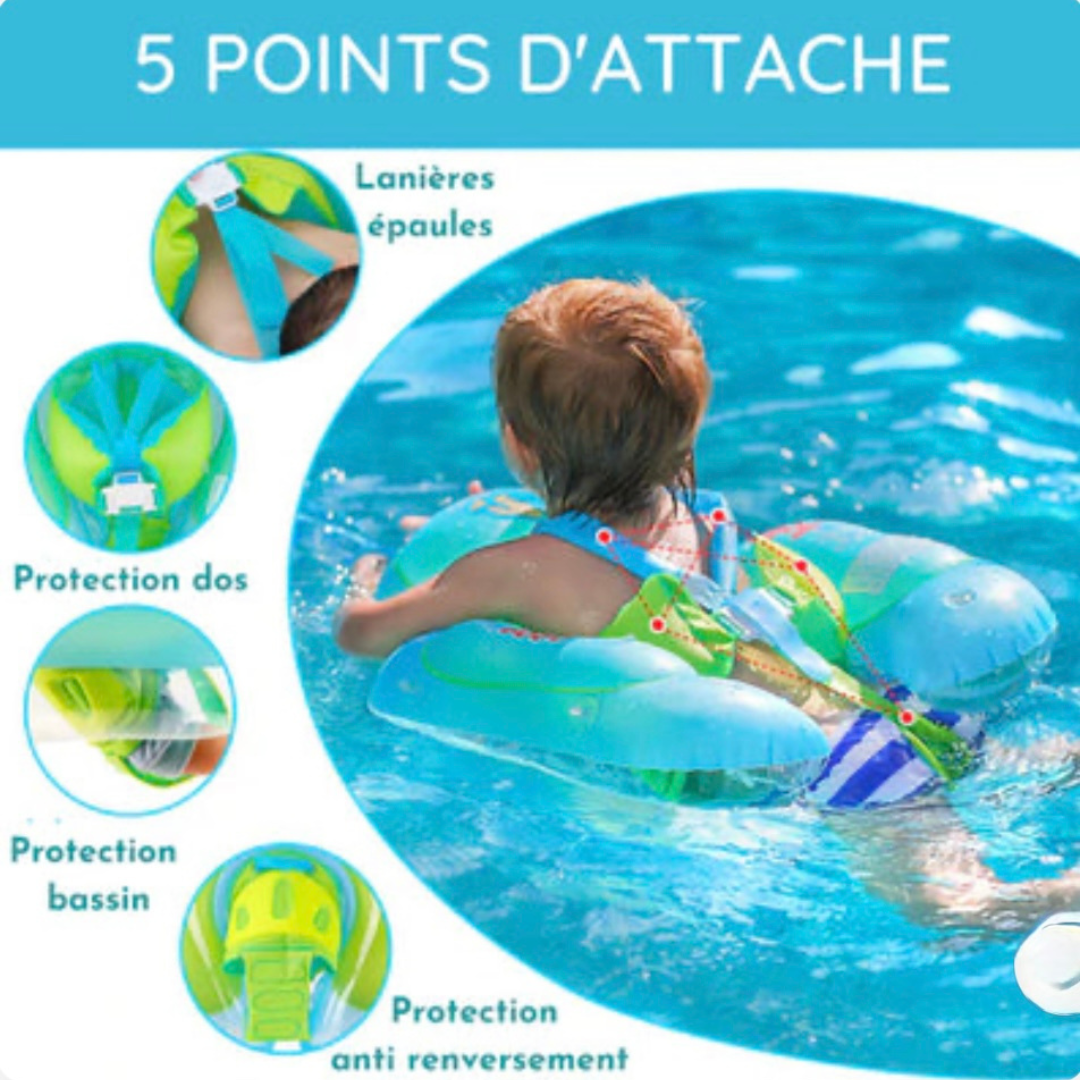 Bouée Bébé AquaSafe™ : Sécurité et Confort pour des Premières Baignades Inoubliables