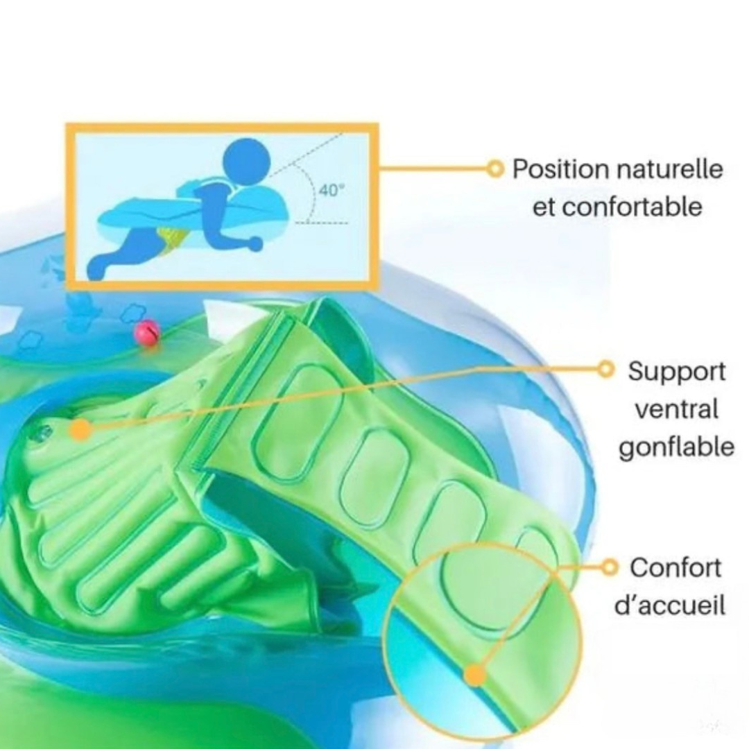 Bouée Bébé AquaSafe™ : Sécurité et Confort pour des Premières Baignades Inoubliables