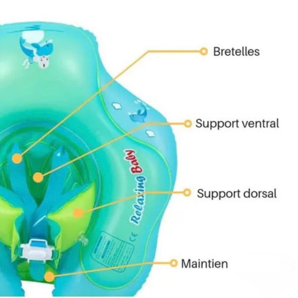Bouée Bébé AquaSafe™ : Sécurité et Confort pour des Premières Baignades Inoubliables