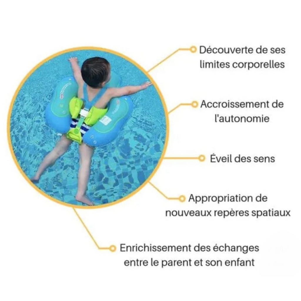 Bouée Bébé AquaSafe™ : Sécurité et Confort pour des Premières Baignades Inoubliables