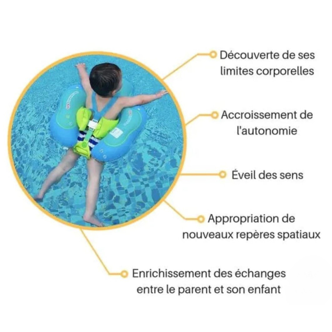 Bouée Bébé AquaSafe™ : Sécurité et Confort pour des Premières Baignades Inoubliables