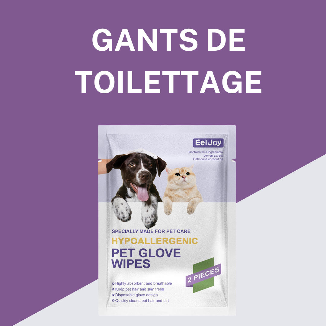 Fraîcheur et Propreté : Gants de Toilettage Éliminateurs d’Odeurs pour Votre Animal
