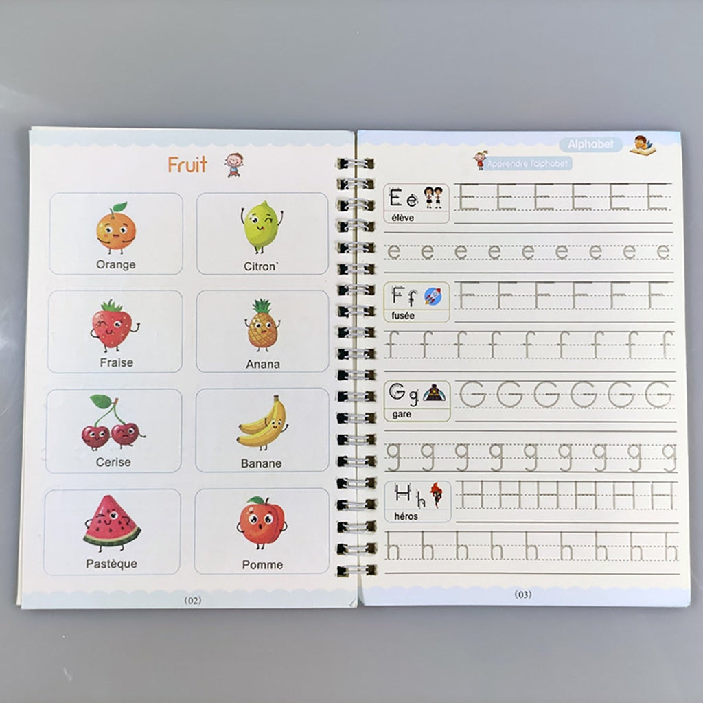 Cahier d'écriture calligraphie ((4 livres))