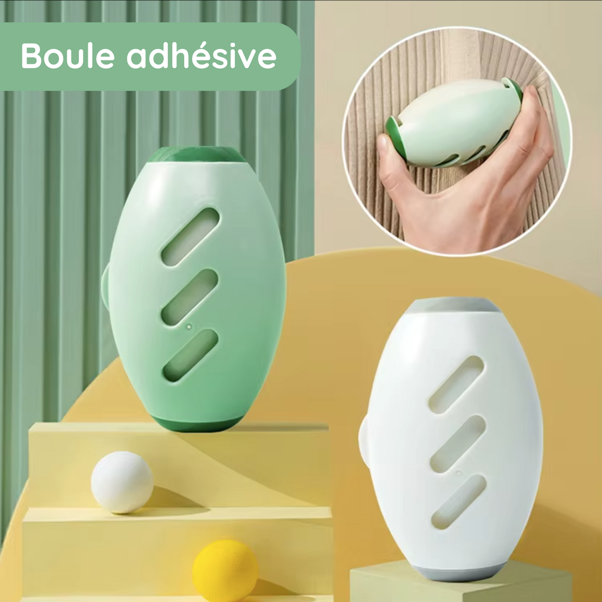 CleanSphere – Boule Anti-Poils et Peluches Réutilisable