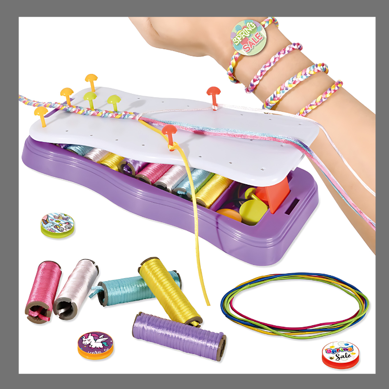 kit de tressage de bracelets colorés - Berda Québec