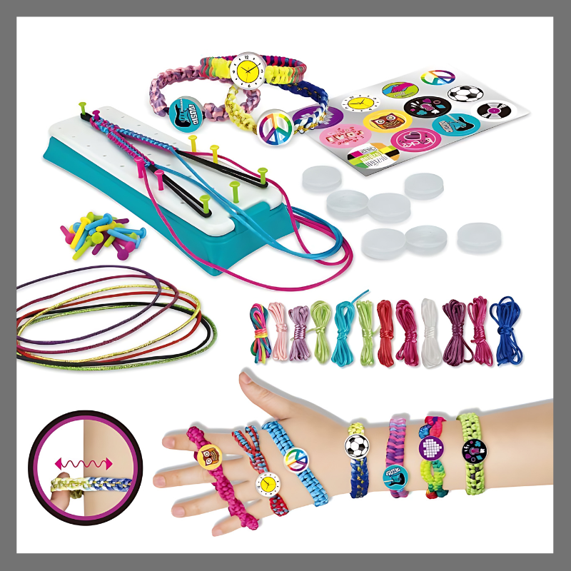 kit de tressage de bracelets colorés - Berda Québec