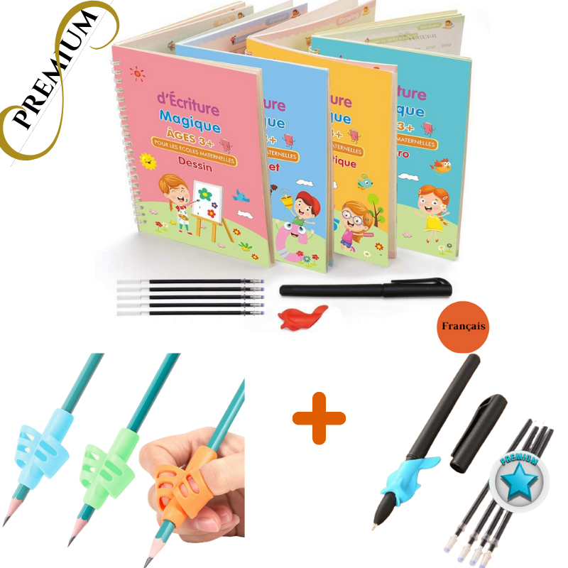 Cahier d'écriture calligraphie ((4 livres))