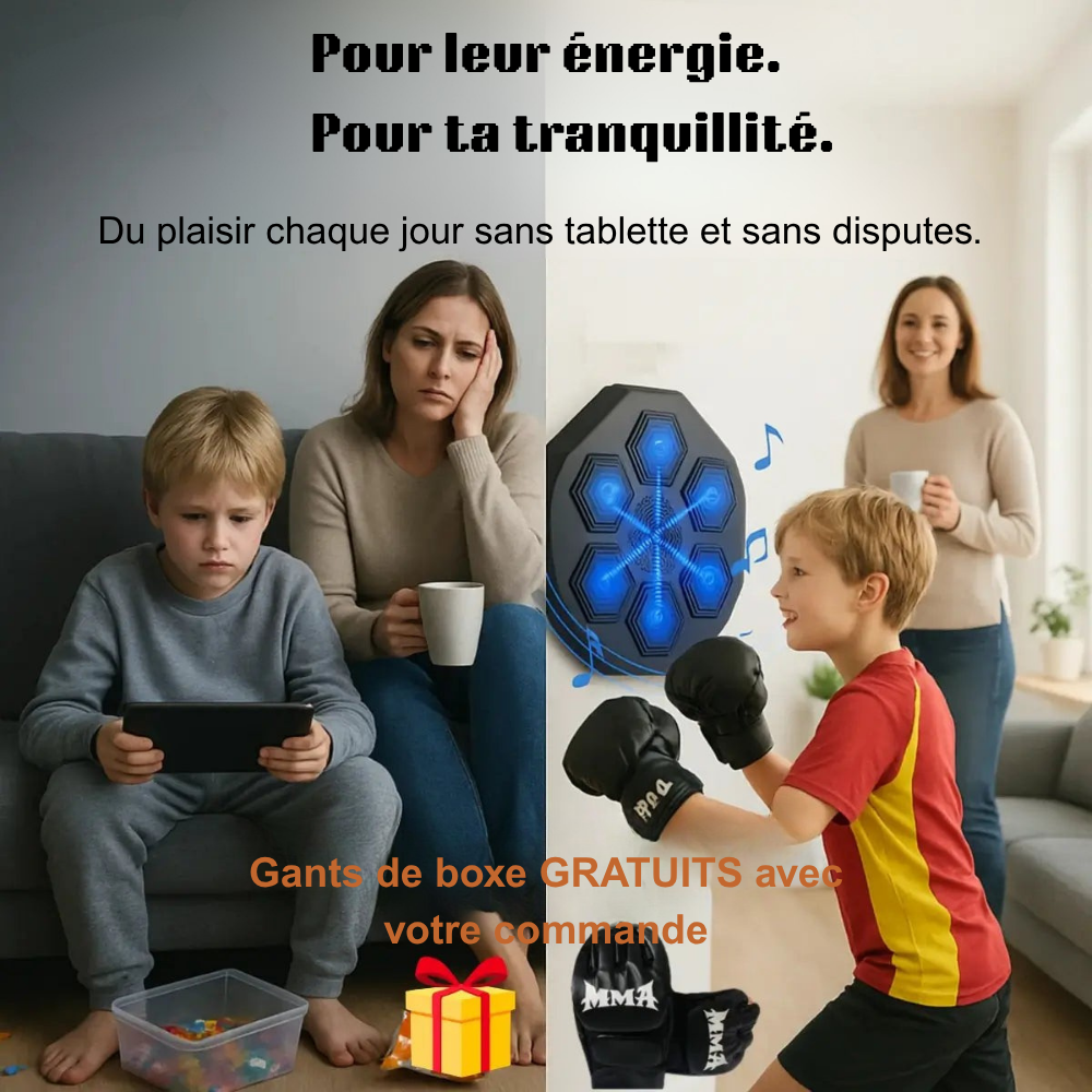 FitStrike™ – Machine de Boxe Intelligente pour Petits et Grands