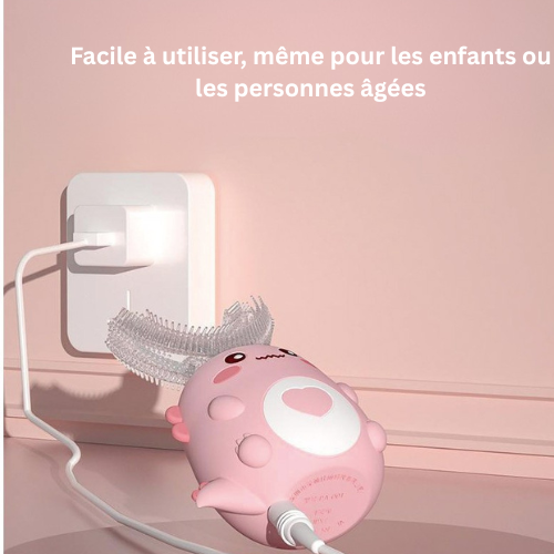 BrightU™ – Brosse à Dents Ultrasonique 360° pour Enfants