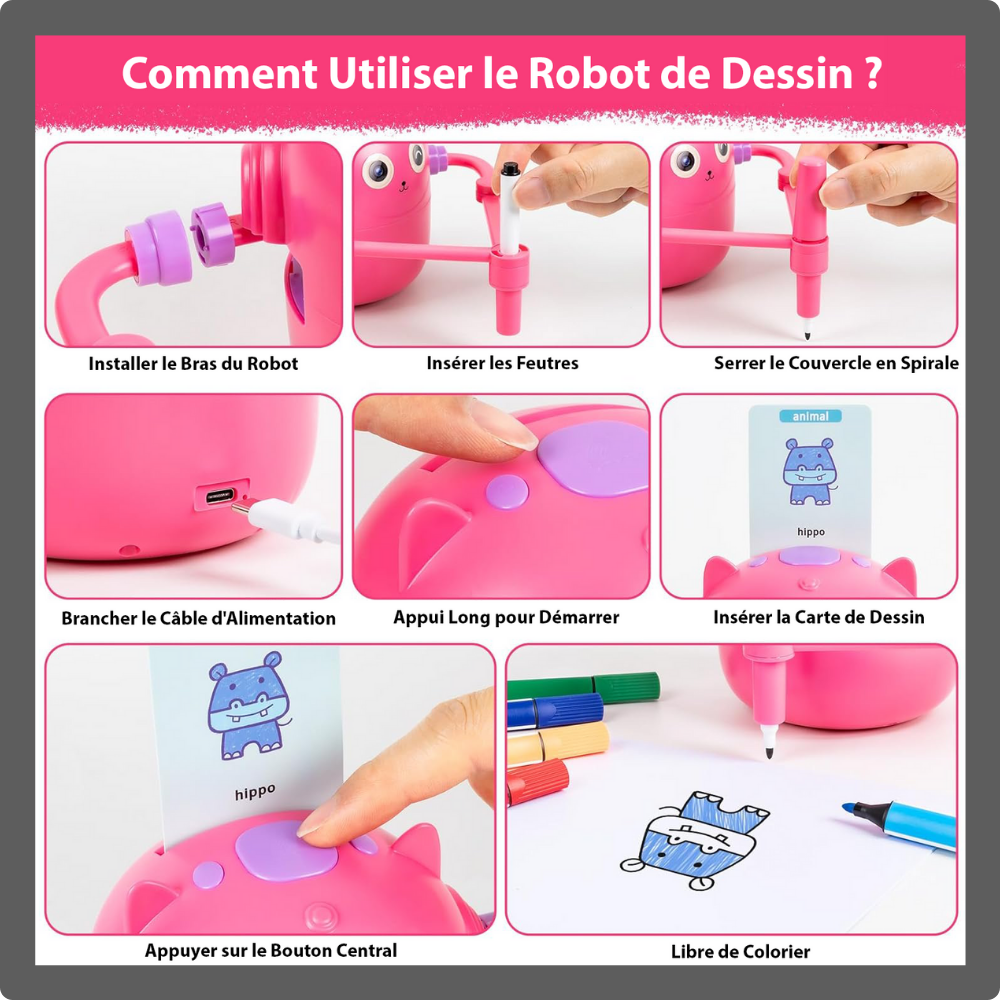 CreatoBot™- Dessin de robot intelligent