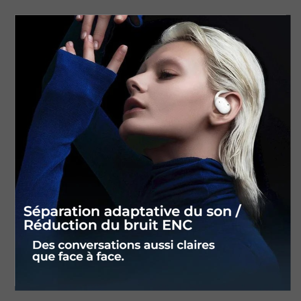 Écouteurs Bluetooth sans fil à oreille ouverte