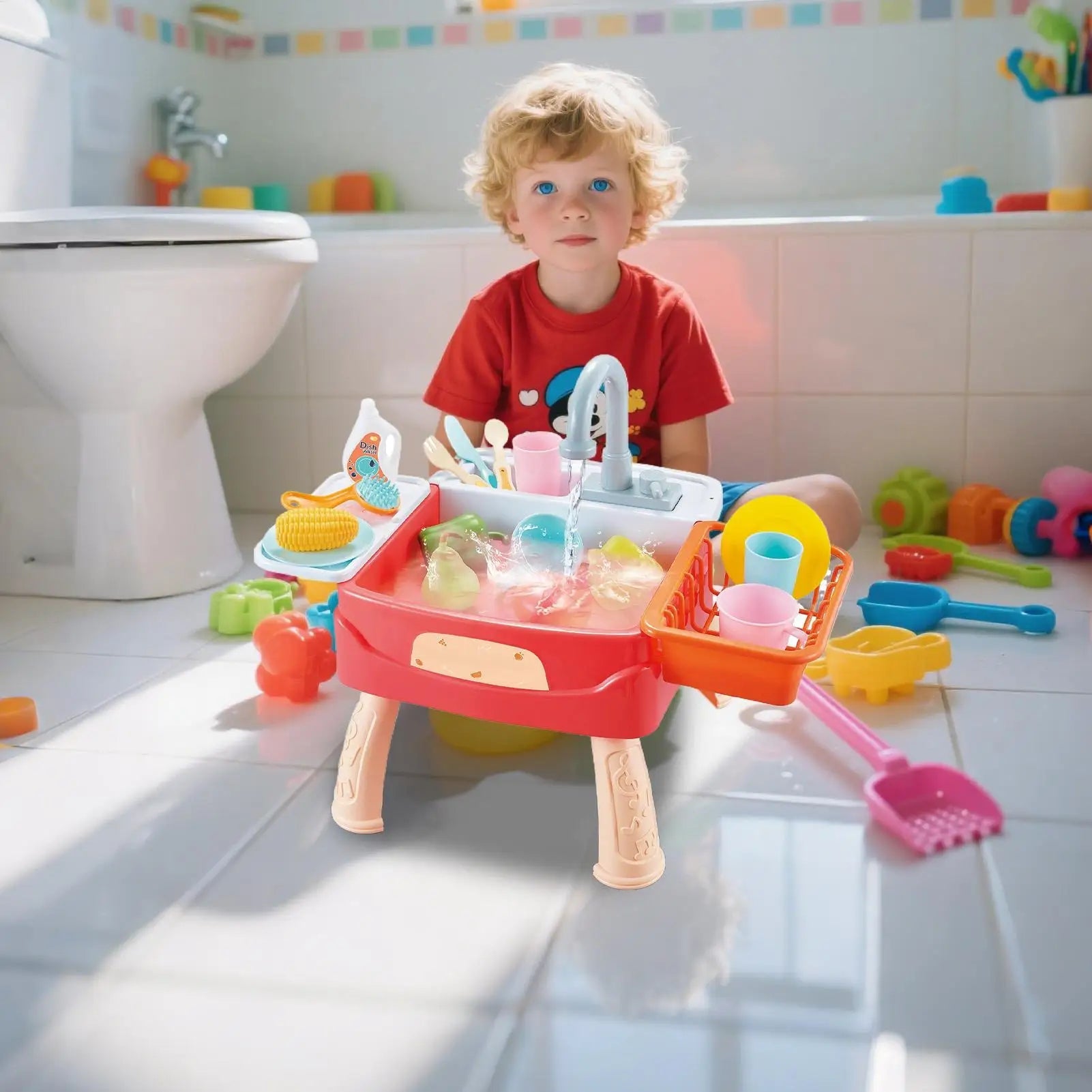 AquaFun™ – Évier Magique Interactif pour Enfants avec Eau et Accessoires