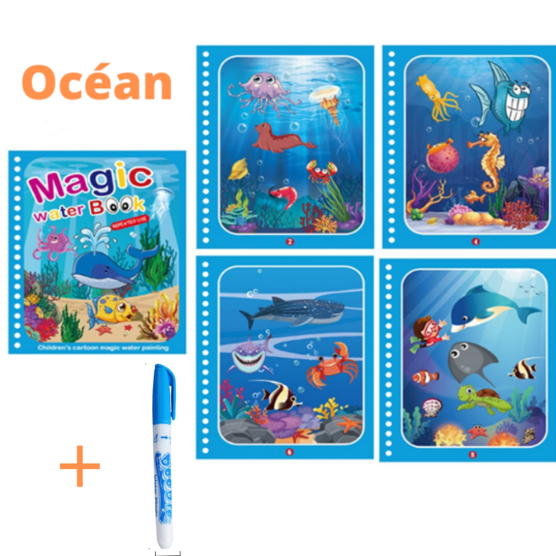 4 Livres magiques de coloriage à l’eau