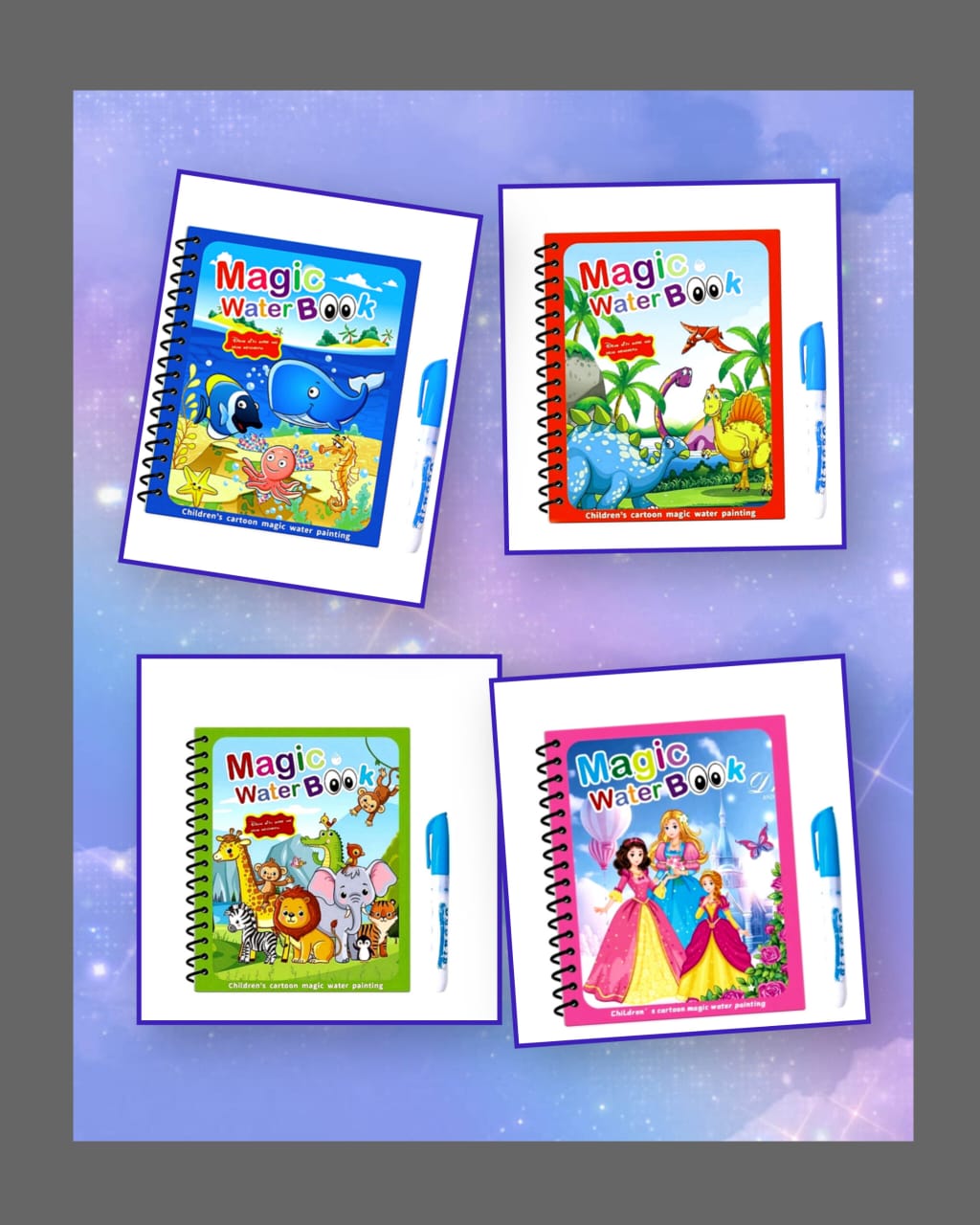 Les Livres Magiques à l’Eau – 4 Univers, Zéro Tache !