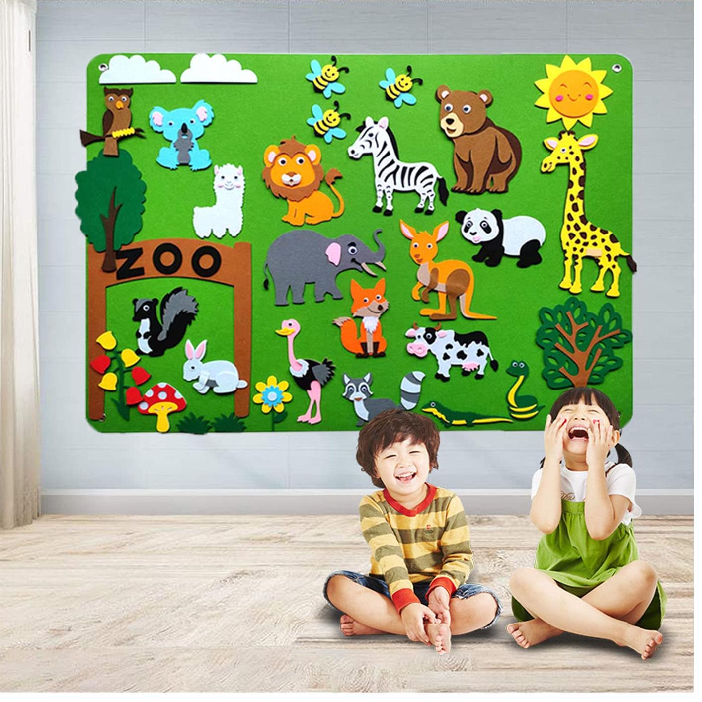 Tableau en feutre pour enseigner aux enfants BERDA™