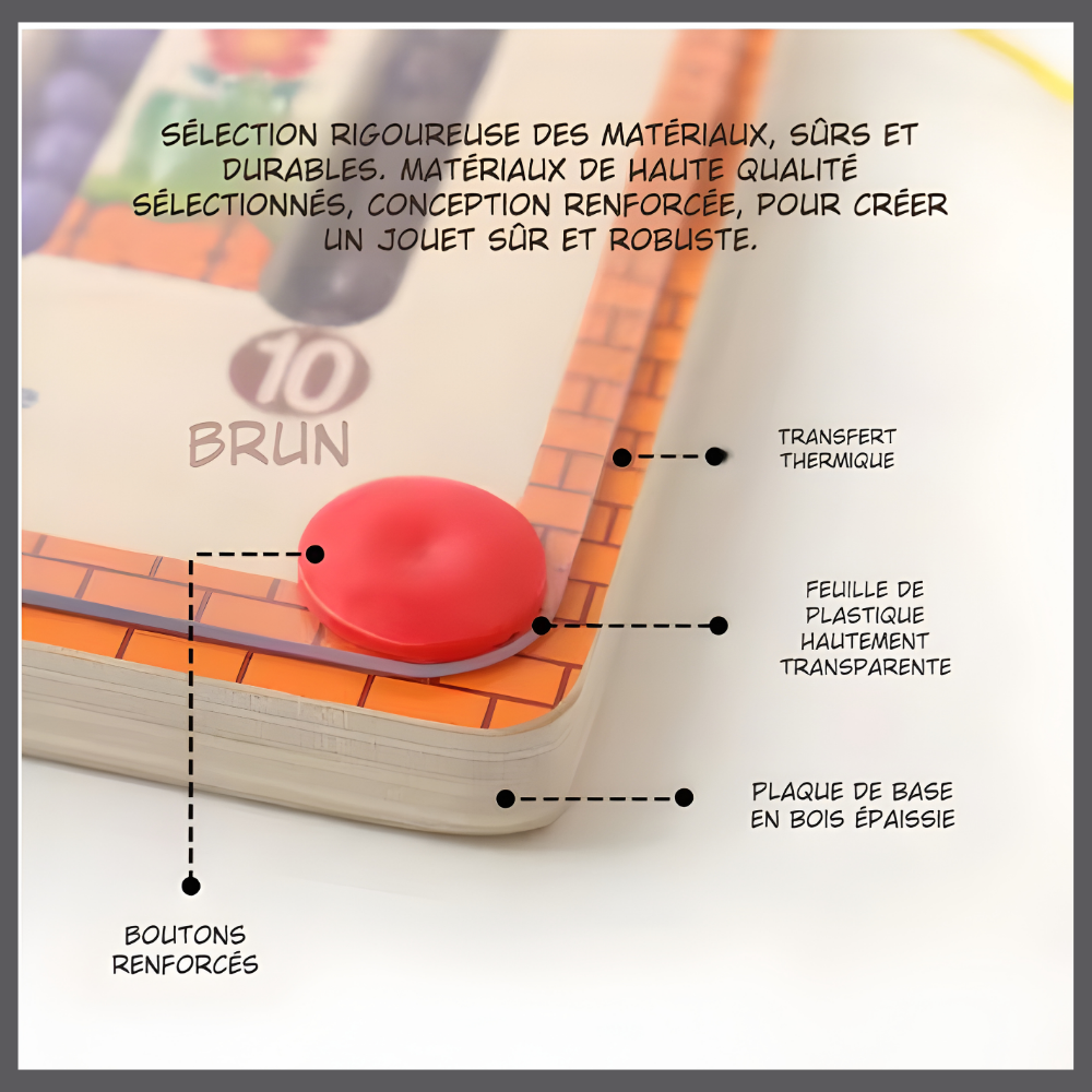 MazeMag™ – Labyrinthe Magnétique Montessori pour Petites Mains Curieuses