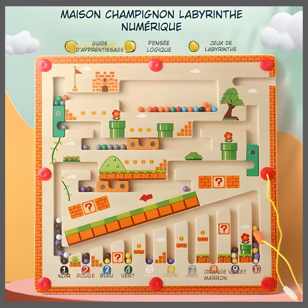 MazeMag™ – Labyrinthe Magnétique Montessori pour Petites Mains Curieuses