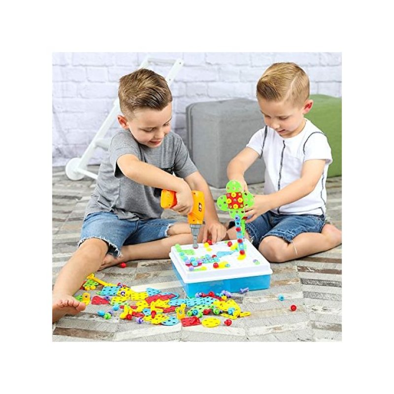 Jeu de plateau à vis en mosaïque 3D pour enfants