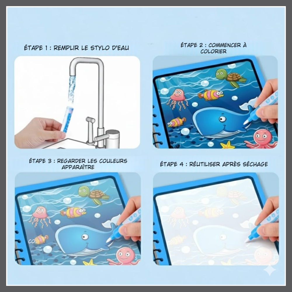 Les Livres Magiques à l’Eau – 4 Univers, Zéro Tache !