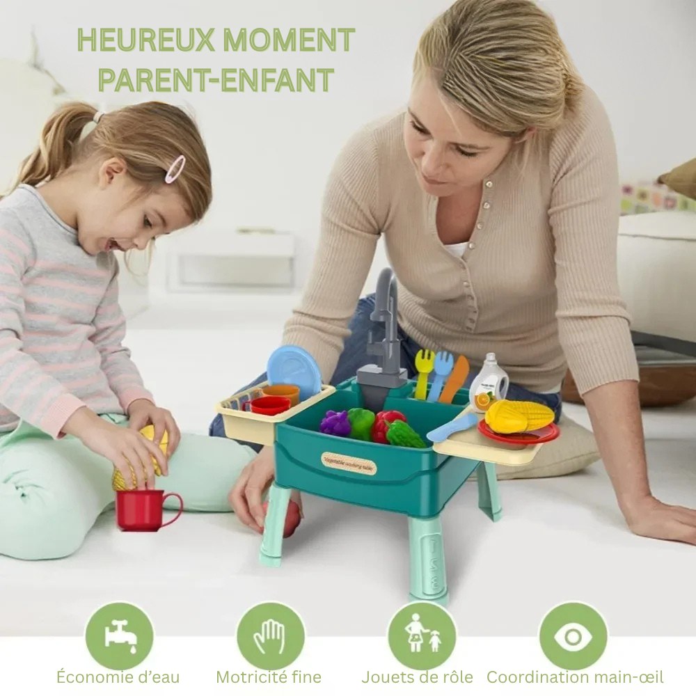 AquaFun™ – Évier Magique Interactif pour Enfants avec Eau et Accessoires