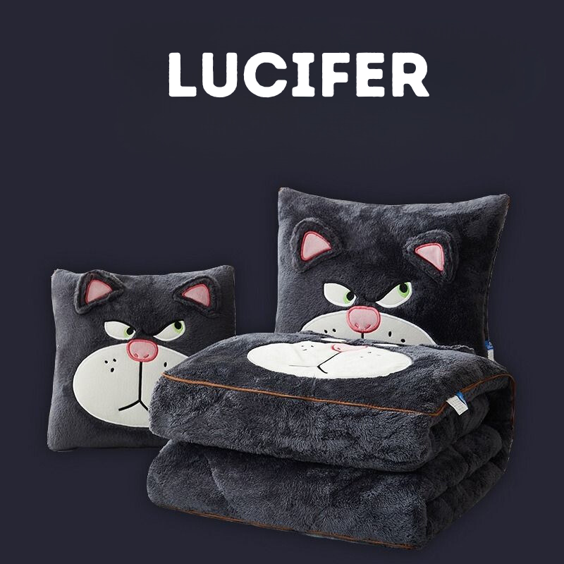 Couverture d'oreiller brodée personnages de Disney