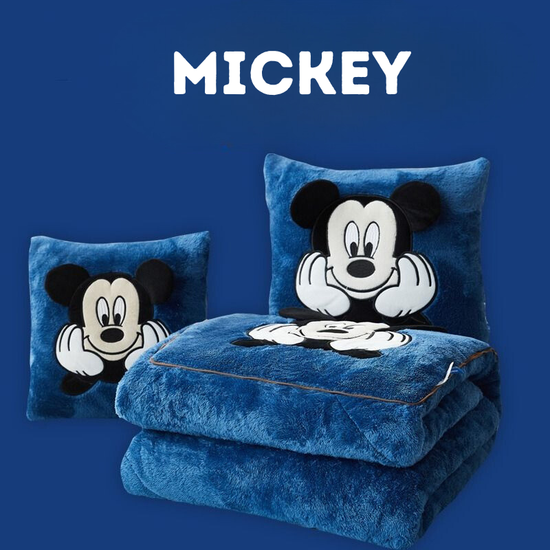 Couverture d'oreiller brodée personnages de Disney