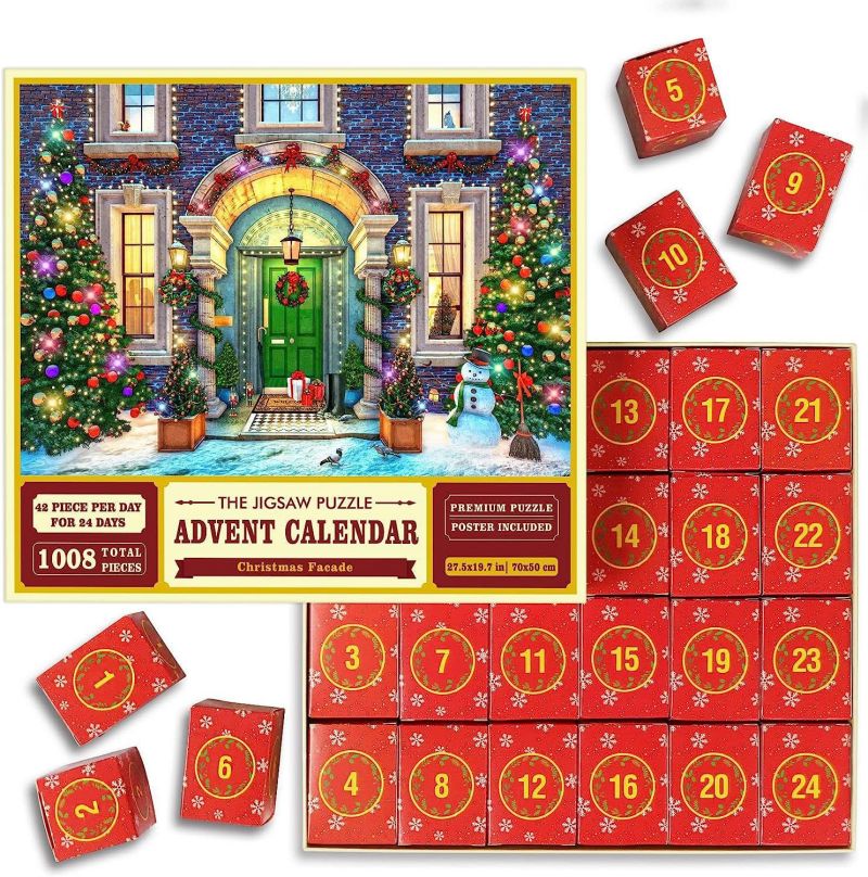 Boîte aveugle puzzle de Noël surprise 24 jours