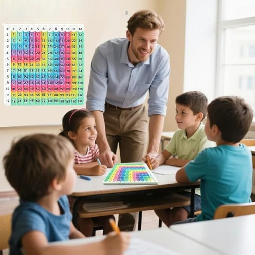 EduMathix™ – Tableau Ludique 12x12 pour Apprendre les Multiplications